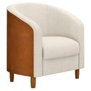 Ver imagem 6 de Conjunto Sofá 2 Lugares e Poltrona Dolar Pu Caramelo | Bouclé Suave Off White - Sallar Home