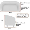 Ver imagem 5 de Conjunto Sofá 2 Lugares e Poltrona Dolar Pu Caramelo | Bouclé Suave Off White - Sallar Home