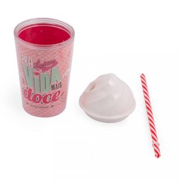 Copo Canudo Sorvete pra uma Vida Mais Doce - 3