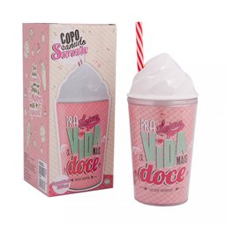 Copo Canudo Sorvete pra uma Vida Mais Doce - 1