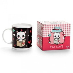 Caneca Termossensível Cat Love - 1