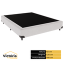 Ver imagem 3 de Cama Box Viúvo 128x188 Branca Victória Móveis