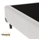 Ver imagem 4 de Cama Box Viúvo 128x188 Branca Victória Móveis