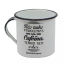 Ver imagem 2 de Caneca Retrô Cafeína Branca