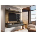Ver imagem 1 de Painel para Tv Home Suspenso Ambiente Noruega Freijó Grafite Perolizado - Móveis Leão