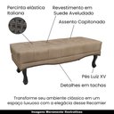 Ver imagem 3 de Recamier Decorativo 90cm Loewe Suede Pés de Madeira Bege - Gran Belo