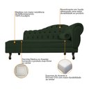 Ver imagem 6 de Kit Diva Recamier Juliana 160cm Lado Esquerdo e 01 Poltrona Classic Suede Verde - Amarena Móveis