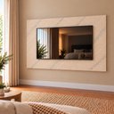 Ver imagem 1 de Painel para TV até 55 Polegadas 119x90cm Marmorizado Moderno para Sala de Estar Yescasa