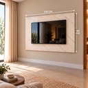 Ver imagem 4 de Painel para TV até 55 Polegadas 119x90cm Marmorizado Moderno para Sala de Estar Yescasa