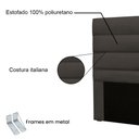 Ver imagem 4 de Cabeceira King 1,95m Las Palmas Suede - Pallazio Cinza