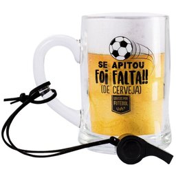 Caneco de Chopp com Apito - Loucos por Futebol - 1