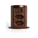 Ver imagem 1 de Torre de Tomada com Indução 2 Tomadas 10a 2usb a + C Marrom