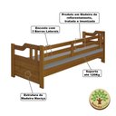 Ver imagem 3 de Cama Zurique com Colchão Mona Solteiro Madeira Maciça com Acabamento Premium Castanho