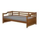 Ver imagem 1 de Cama Zurique com Colchão Mona Solteiro Madeira Maciça com Acabamento Premium Castanho