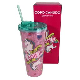 Copo Canudo Grande Unicórnio Fofinho - Capricho - 1