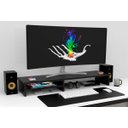 Ver imagem 2 de Estande Suporte Monitor Mesa Setup Gamer Home Office Base Elevada Organização Escritório