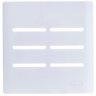 Placa 4x4 Para 6 Interruptores Branco Novara - 1