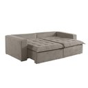 Ver imagem 5 de Sofá Cama 4 Lugares Retrátil Reclinável Linho M-184 Martins Bege