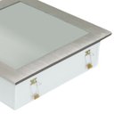 Ver imagem 3 de Plafon Space Emb. Quad. 30cm Alum. Vidro Fosco E-27 3 Lâmpada Max 60W Escovado