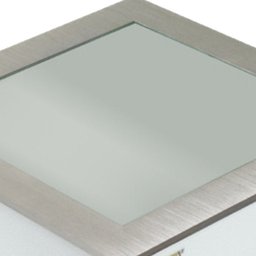 Plafon Space Emb. Quad. 30cm Alum. Vidro Fosco E-27 3 Lâmpada Max 60W Escovado - 2