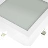 Plafon Space Sobr. Quad. 30cm Alum. Vidro Fosco E-27 3 Lâmpada Max 60W Branco - 3