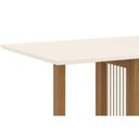 Ver imagem 4 de Mesa para Cozinha Natalí Sc75 C/tampo Madeirado Reto 120x80cm Nature/off White - Henn