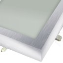 Ver imagem 3 de Plafon Space Sobr. Quad. 30cm Alum. Vidro Fosco E-27 3 Lâmpada Max 60W Escovado