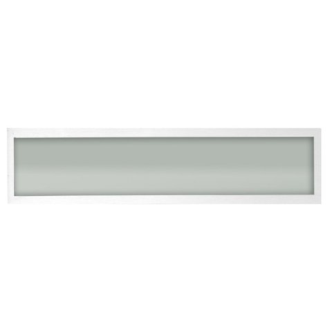 Plafon Space Sobr. Ret. 35cm Alum. Vidro Fosco E-27 2 Lâmpada Max 60W Branco
