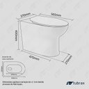 Ver imagem 3 de Vaso Sanitário Convencional Modelo Luminis Tubrax - Vab0029-c