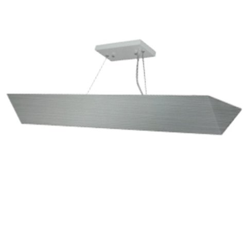 Pendente Space Triangular Aluminio E-27 2 Lâmpada Max 60W Escovado
