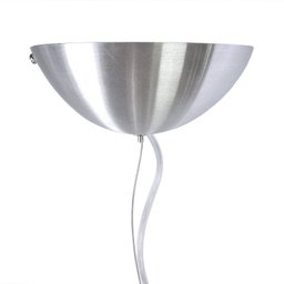 Pendente Polo Aluminio+Vidro Cilindrico Fosco E-27 1 Lâmpada Max 60W Branco - 2