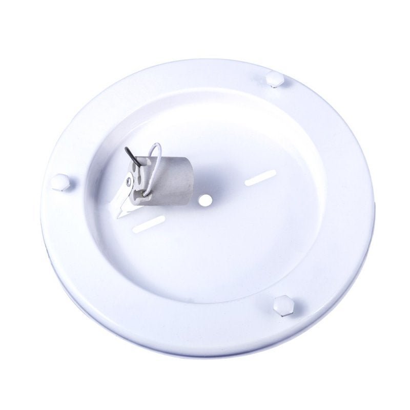 Plafon Aro Italia Vidro Fosco 24cm 1 Lâmpada E-27 Max 60W Branco - 2