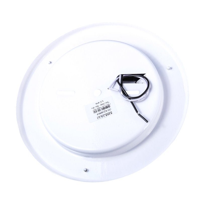 Plafon Aro Italia Vidro Fosco 24cm 1 Lâmpada E-27 Max 60W Branco - 3
