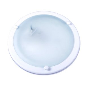 Plafon Aro Italia Vidro Fosco 24cm 1 Lâmpada E-27 Max 60W Branco