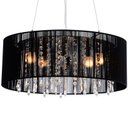 Ver imagem 2 de Pendente Rammer 40cm Circular E-27 4 Lâmpada Max 60W Preto