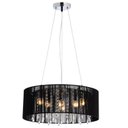 Ver imagem 1 de Pendente Rammer 50cm Circular E-27 6 Lâmpada Max 60W Preto