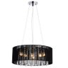 Pendente Rammer 50cm Circular E-27 6 Lâmpada Max 60W Preto - 1