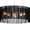 Ver imagem 2 de Pendente Rammer 50cm Circular E-27 6 Lâmpada Max 60W Preto