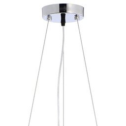 Pendente Rammer 50cm Circular E-27 6 Lâmpada Max 60W Preto - 3