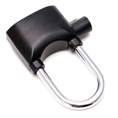 Cadeado com Alarme Sirene Grande Anti Furto 110db Som Alto