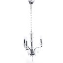 Ver imagem 1 de Pendente Diamantina Aco Cromado 47cm E-14 3 Lâmpada Max 60W