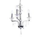 Ver imagem 2 de Pendente Diamantina Aco Cromado 47cm E-14 3 Lâmpada Max 60W