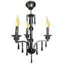 Ver imagem 3 de Pendente Diamantina Aco Cromado 47cm E-14 3 Lâmpada Max 60W