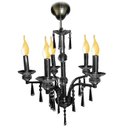 Ver imagem 3 de Pendente Diamantina Aco Cromado 47cm E-14 5 Lâmpada Max 60W
