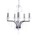Ver imagem 2 de Pendente Diamantina Aco Cromado 47cm E-14 5 Lâmpada Max 60W