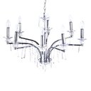 Ver imagem 2 de Pendente Diamantina Aco Cromado 75cm E-14 8 Lâmpada Max 60W