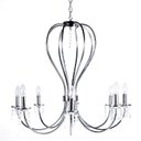 Ver imagem 3 de Pendente Mariana Aco Cromado 72cm E-14 8 Lâmpada Max 60w