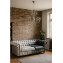 Ver imagem 2 de Pendente Mariana Aco Cromado 72cm E-14 8 Lâmpada Max 60w