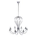 Ver imagem 1 de Pendente Mariana Aco Cromado 72cm E-14 8 Lâmpada Max 60w