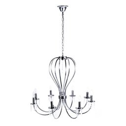 Pendente Mariana Aco Cromado 72cm E-14 8 Lâmpada Max 60W - 1